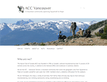 Tablet Screenshot of accvancouver.ca